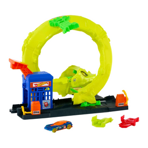 Hot Wheels City Snake Spiral Attack Gas Station New Toy