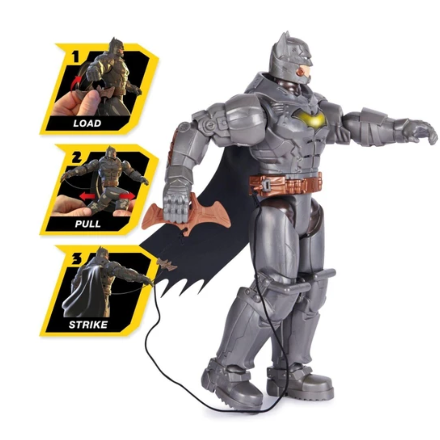 Batman 12 Inch Battle Strike Action Figure with Sounds and Phrases Armour Play