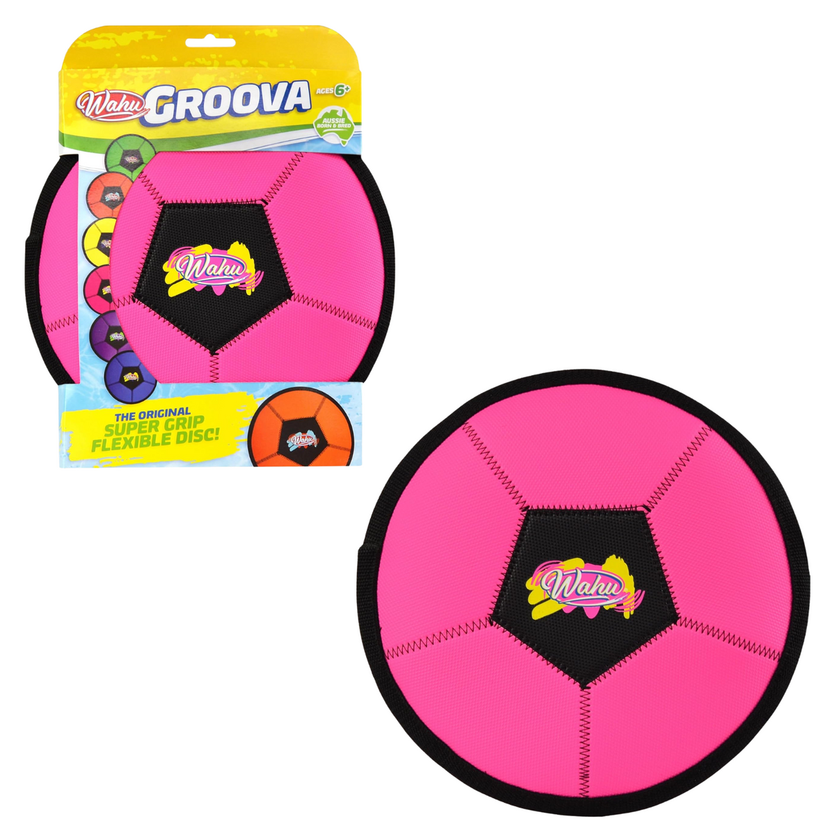 Wahu Pink Groova Flexible Flying Frisbee Disk New Toy Water Play Outdoor Play