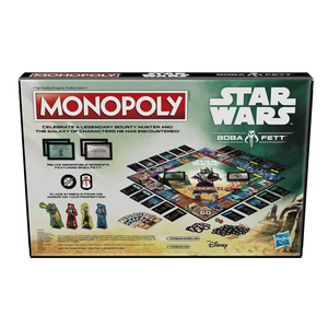 Monopoly Star Wars Boba Fett Edition Board Game 2-4 Players Movie Mandalorian