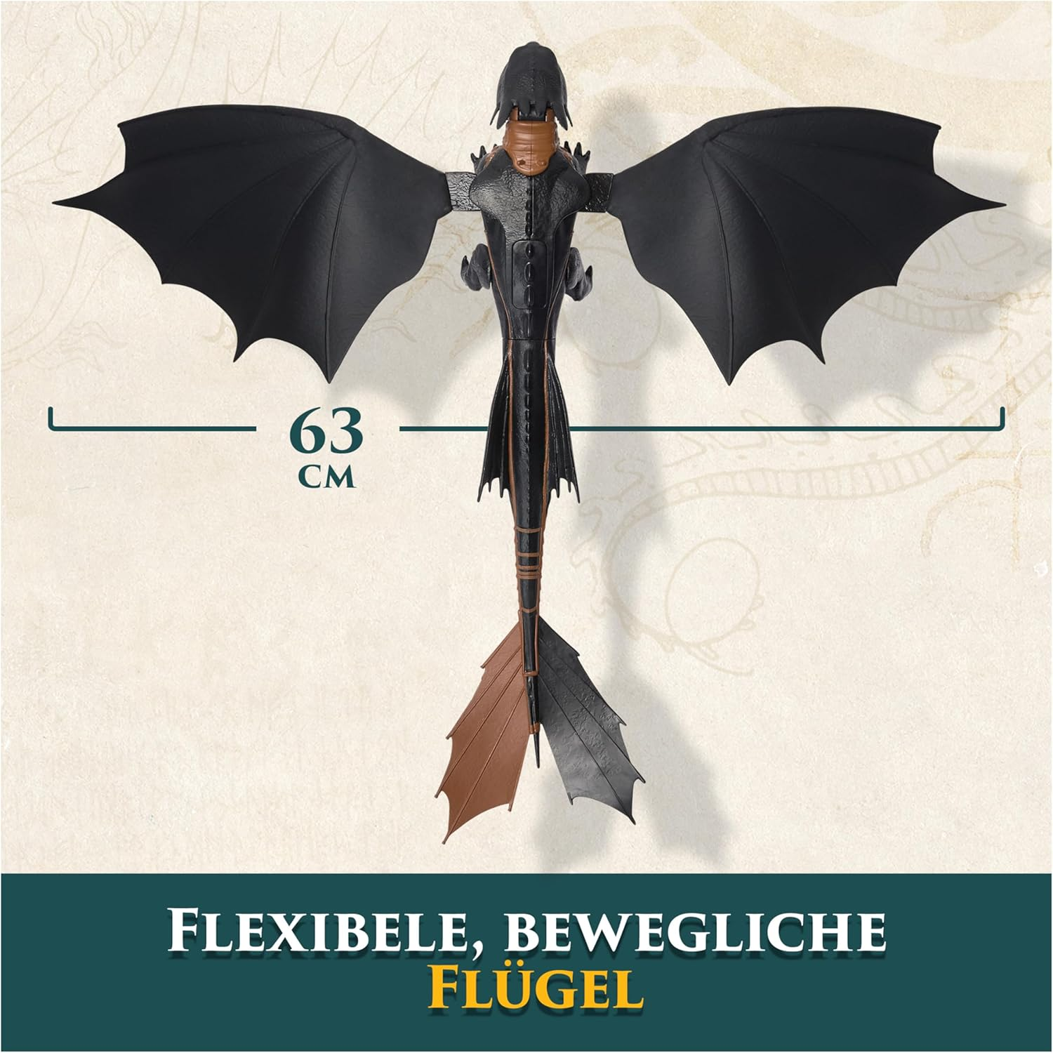 Dreamworks Dragons Ultimate Toothless Figure With Lights Sounds Wing Action 4+