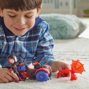 Spidey And Friends Techno Racer Vehicle Miles Morales With Accessory New Toy
