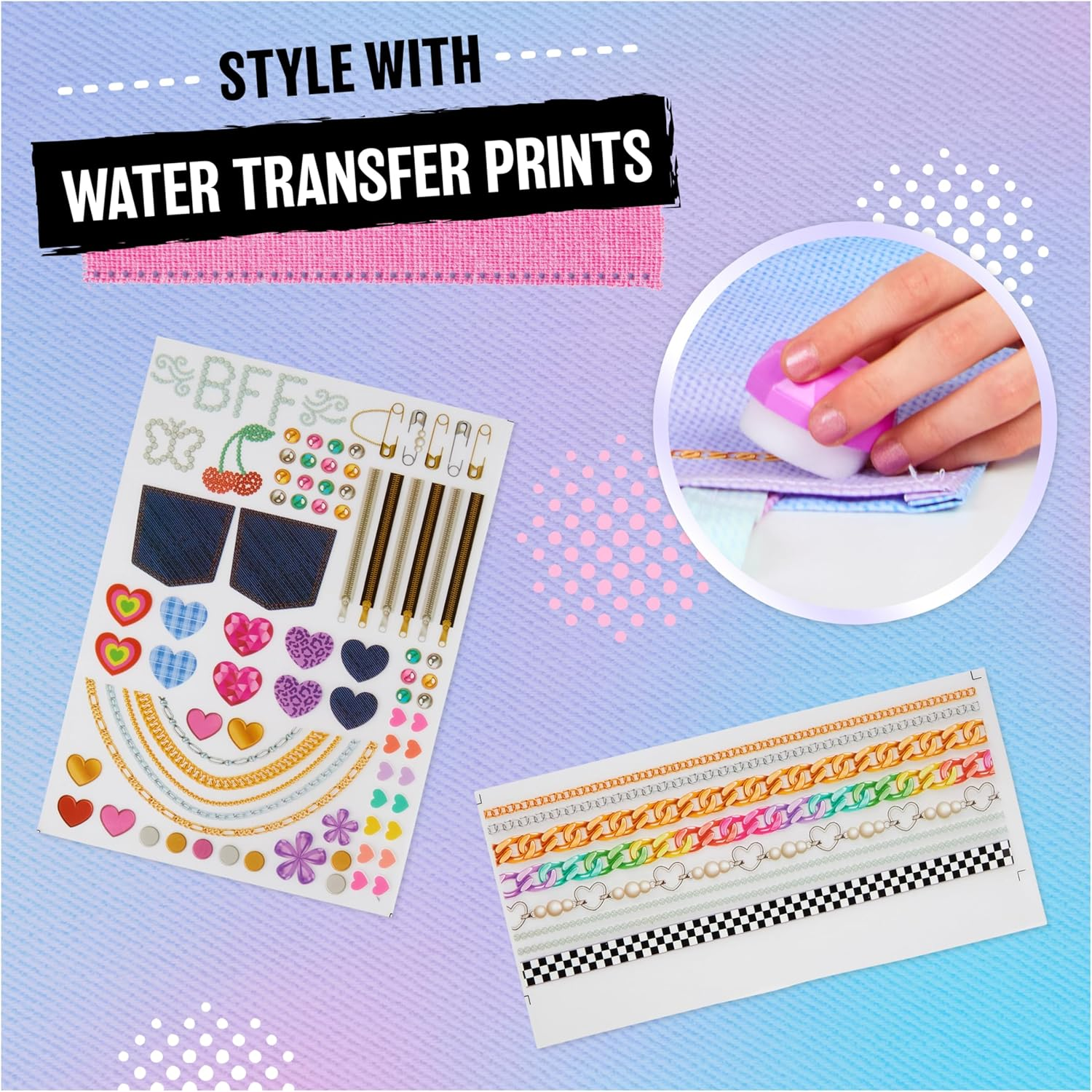 Cool Maker Stitch ‘N Style Refill Sewing Kit Fabric & Transfer Prints Ages 8+