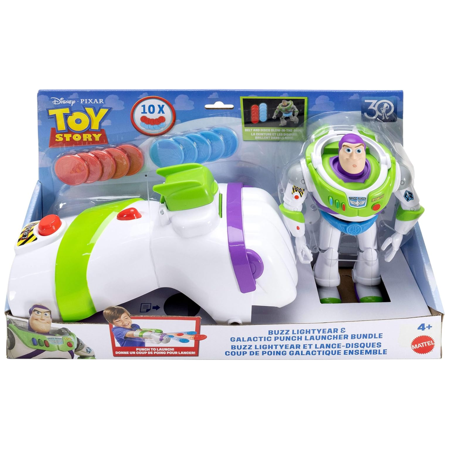 Disney Pixar Toy Story Buzz Lightyear 7-Inch Figure Punch Launcher New Toy