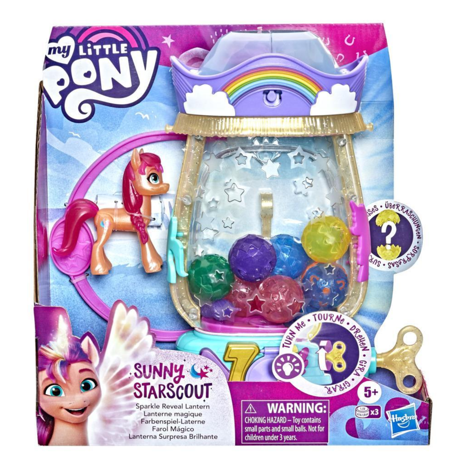 My Little Pony Sparkle Reveal Lantern Sunny Starscout Figure 15 Surprises Age 5+
