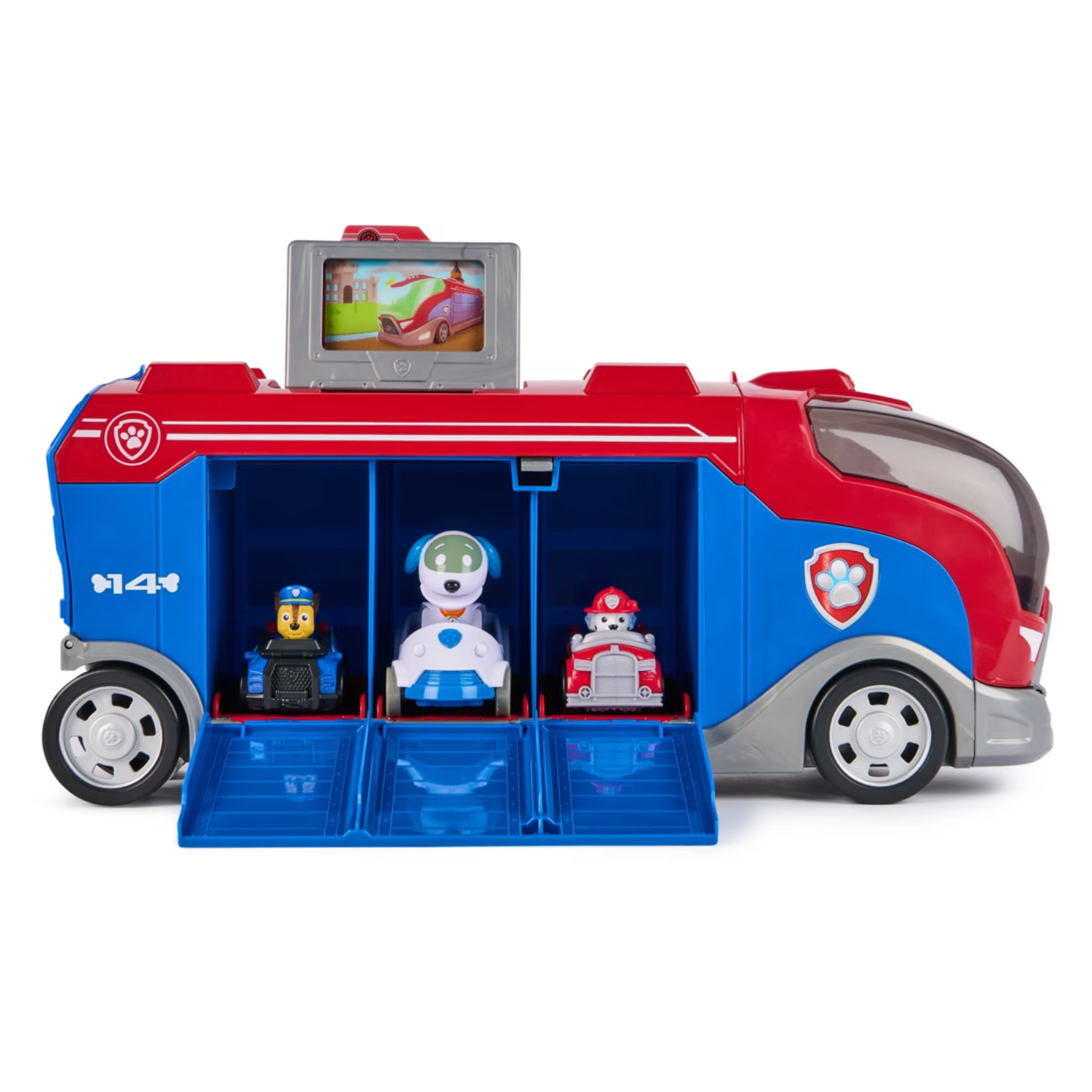 PAW Patrol Pup Squad Mission Cruiser Toy Truck with Pup Racers Figures and Cars