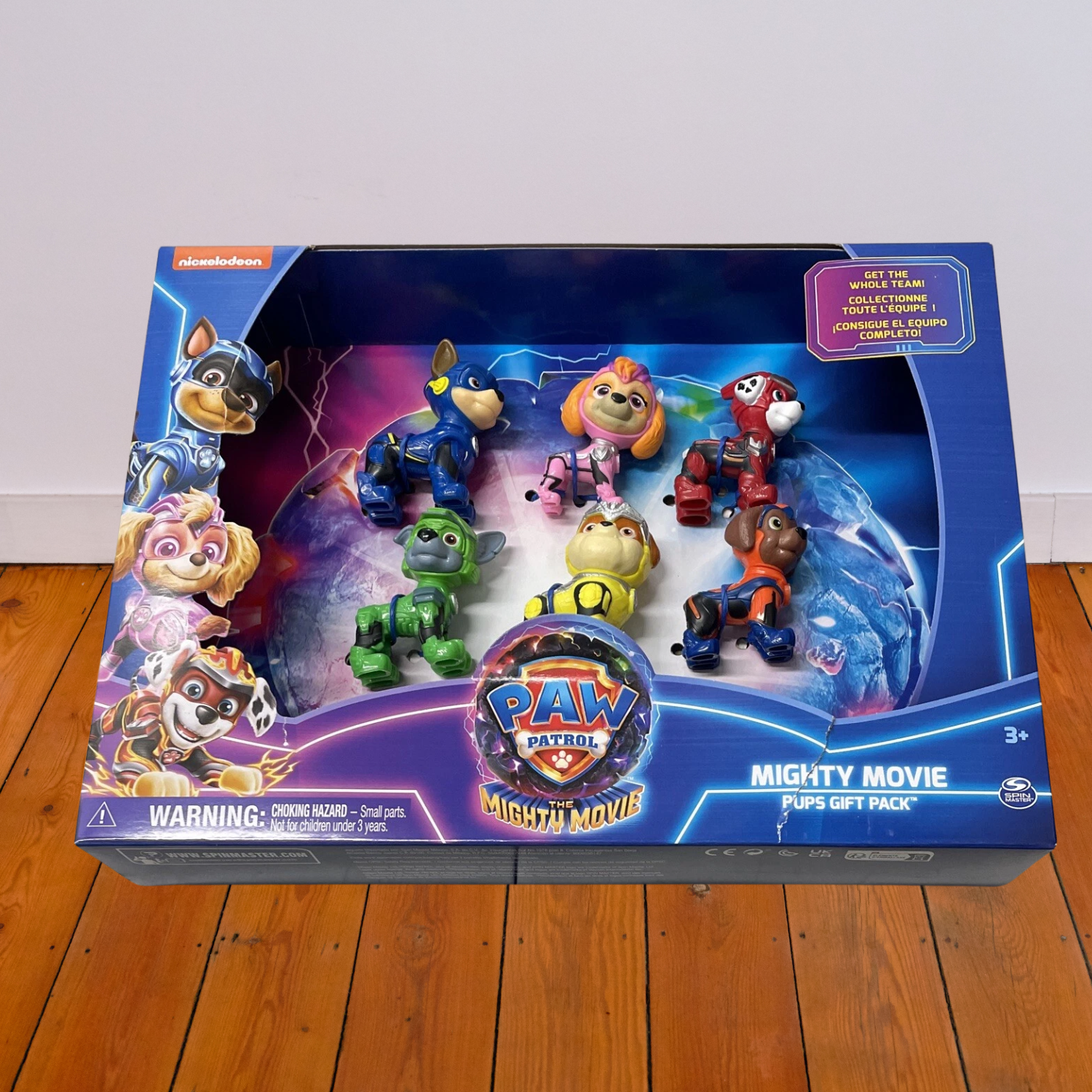 Paw Patrol The Mighty Movie Figure Gift Pack 6 Collectible Pups Toy Set Ages 3+