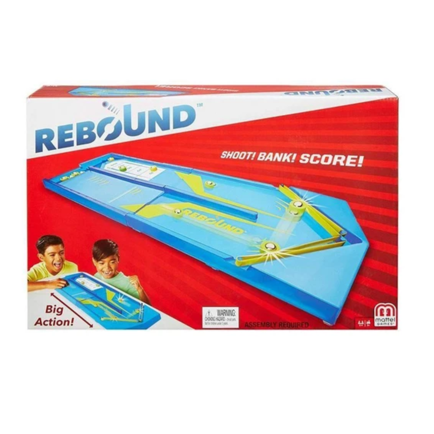 Mattel Rebound Flick & Score Game – Kids Tabletop Skill Toy Ages 6+ Family Fun