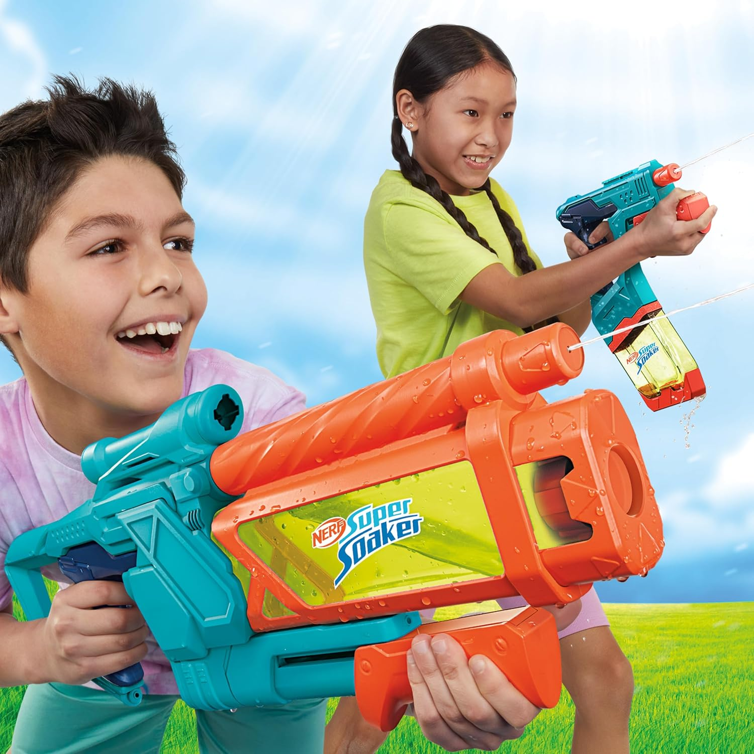 Nerf Super Soaker Mini Dunk Fill Water Blaster Instant Fill Tank Outdoor Toy 6+