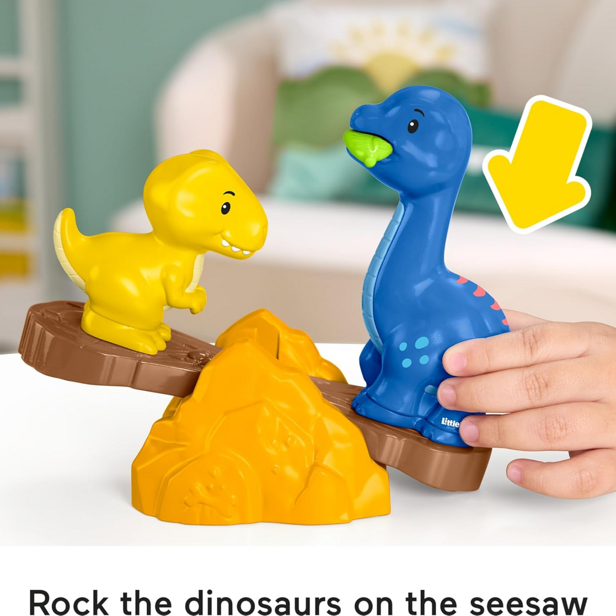 Fisher-Price Little People Toddler Playset Spin And Play Dinosaur Playground