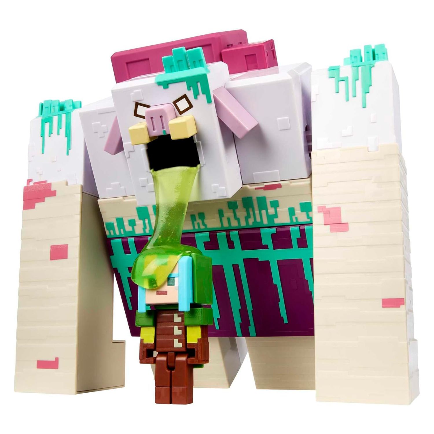 Minecraft Legends Devourer Figure with Slime Attack & Ranger 3.25 Inch Toy