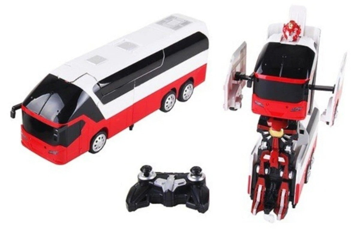 MZ Transforming Toy Bus 2372P RC IR Remote Control Robot Car Race Racing Robot