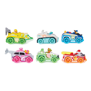 PAW Patrol True Metal Neon Rescue Vehicle 6 Pack Die Cast Toy Cars 1.55 Scale 3+