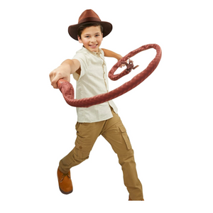 Indiana Jones Action Crackin Whip Roleplay Toy Snap Retract Fun Kids Ages 5 Plus