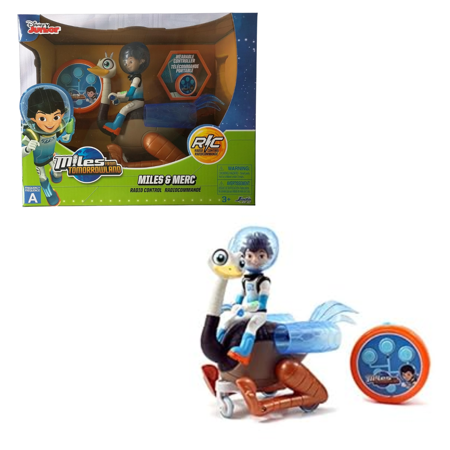 Jada Toys Miles & Merc Remote Control Vehicle with Wearable Controller for Kids