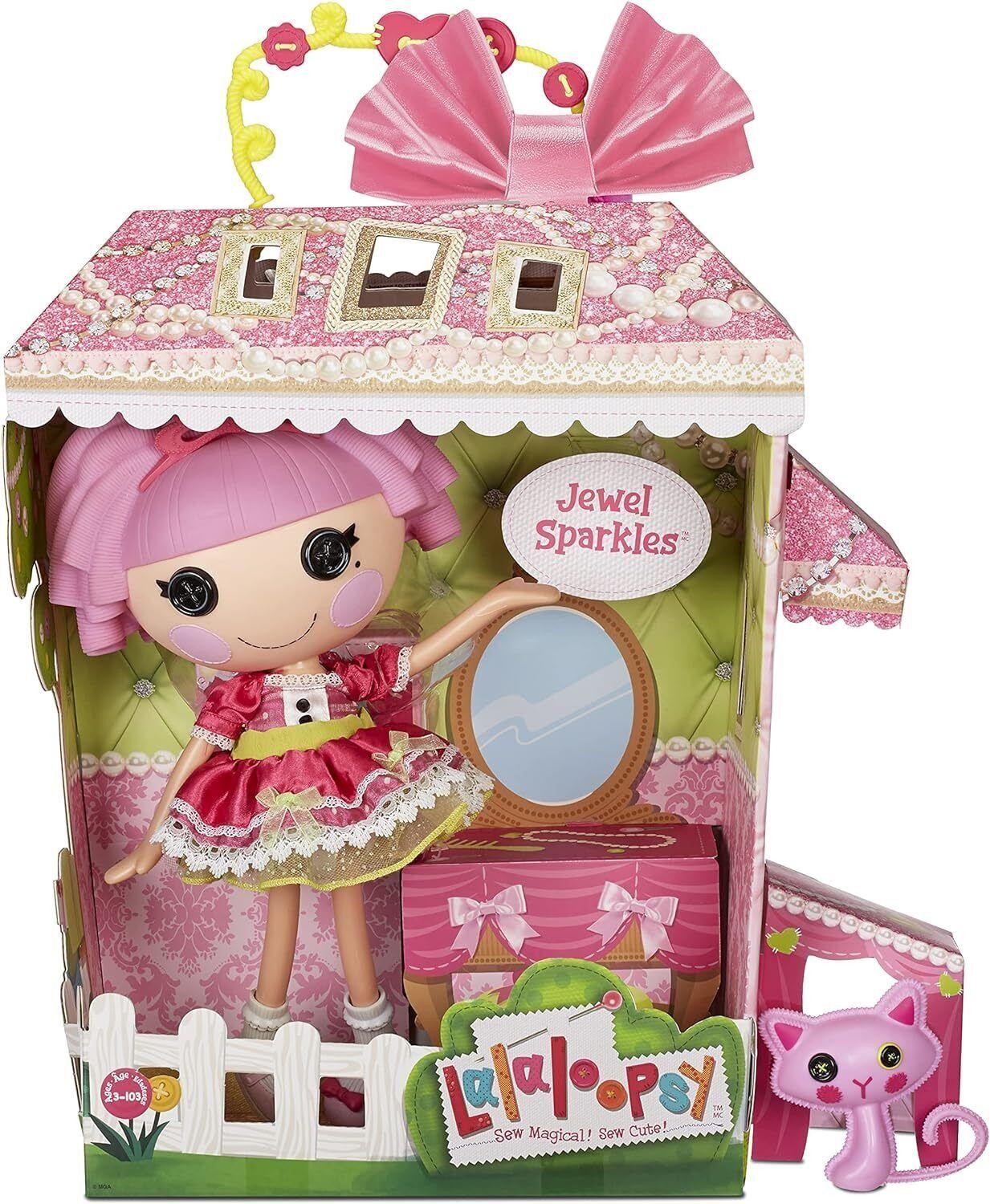 Lalaloopsy Large 13 Inch Doll Jewel Sparkles Pet Puppy Sky Play Fashion Fun