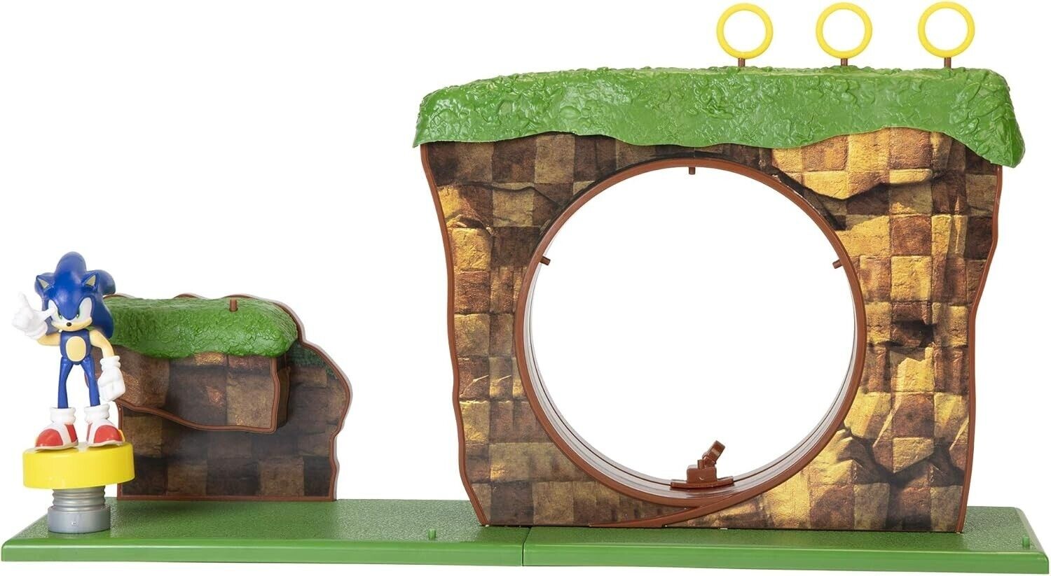 Sonic Hedgehog Green Hill Zone Playset Ages 3+ New Toy Video Game Play