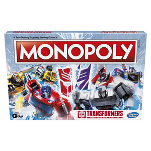 Monopoly Transformers Edition Board Game 2-6 Players Optimus Prime Bumblebee