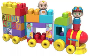 CoComelon Stacking Train 40 Piece Large Building Block Set Includes JJ TomTom