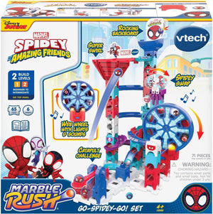 VTech Spidey and His Amazing Friends Marble Rush Go-Spidey-Go Set Spiderman Play