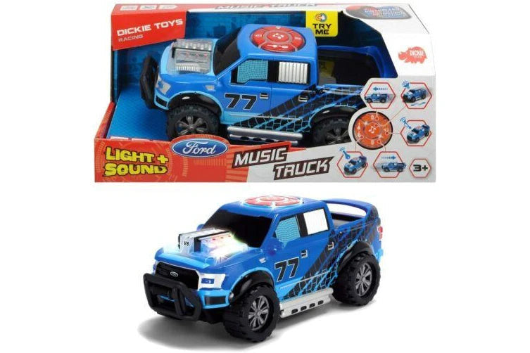 Dickie Toys Music Racer Assorted Car Truck Light and Sound Ages 3+ Toy Race Play