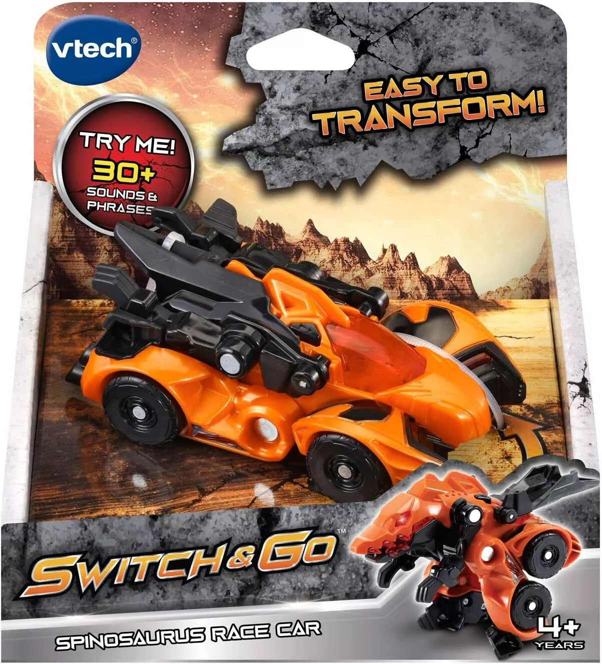 Vtech Switch and Go Dinos - Spinosaurus Race Car Dinosaur Dino Fun Race Play