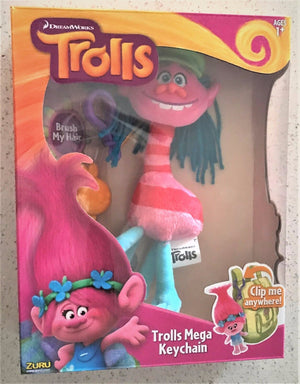 DreamWorks Trolls Mega Soft Toy Keychain 3+ Cooper Plush Toy