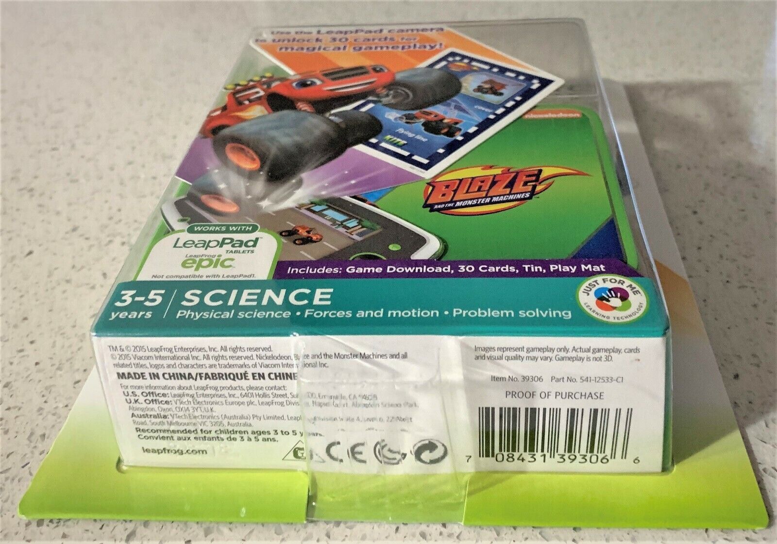 LeapFrog Blaze Monster Machines Imagicard Learning Game Ages 3+ Toy