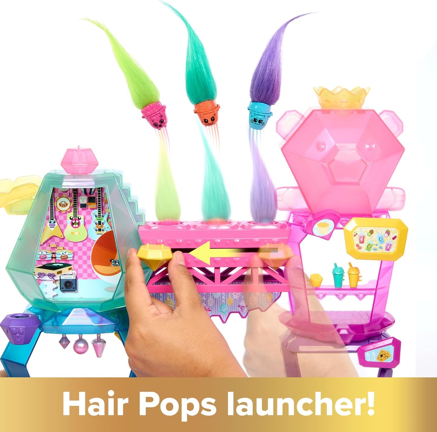 DreamWorks Trolls Band Together Toys Mount Rageous Playset Queen Poppy Doll Play