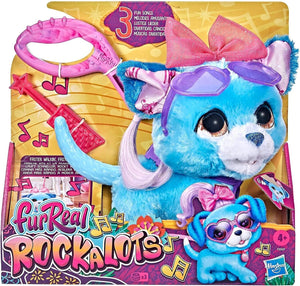FurReal Rockalots Interactive Walking Puppy Toy Sound Effects Pet Dog Play Gift