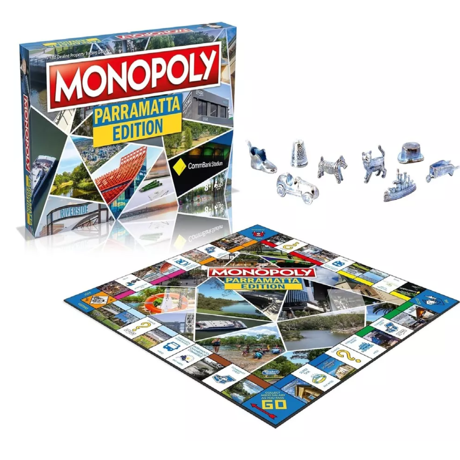Monopoly Parramatta Edition Board Game 2-4 Players Australia River Park House