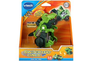Vtech Switch & Go Dinos - Claw The T-Rex - Ages 3+ Toy dino Car transformer