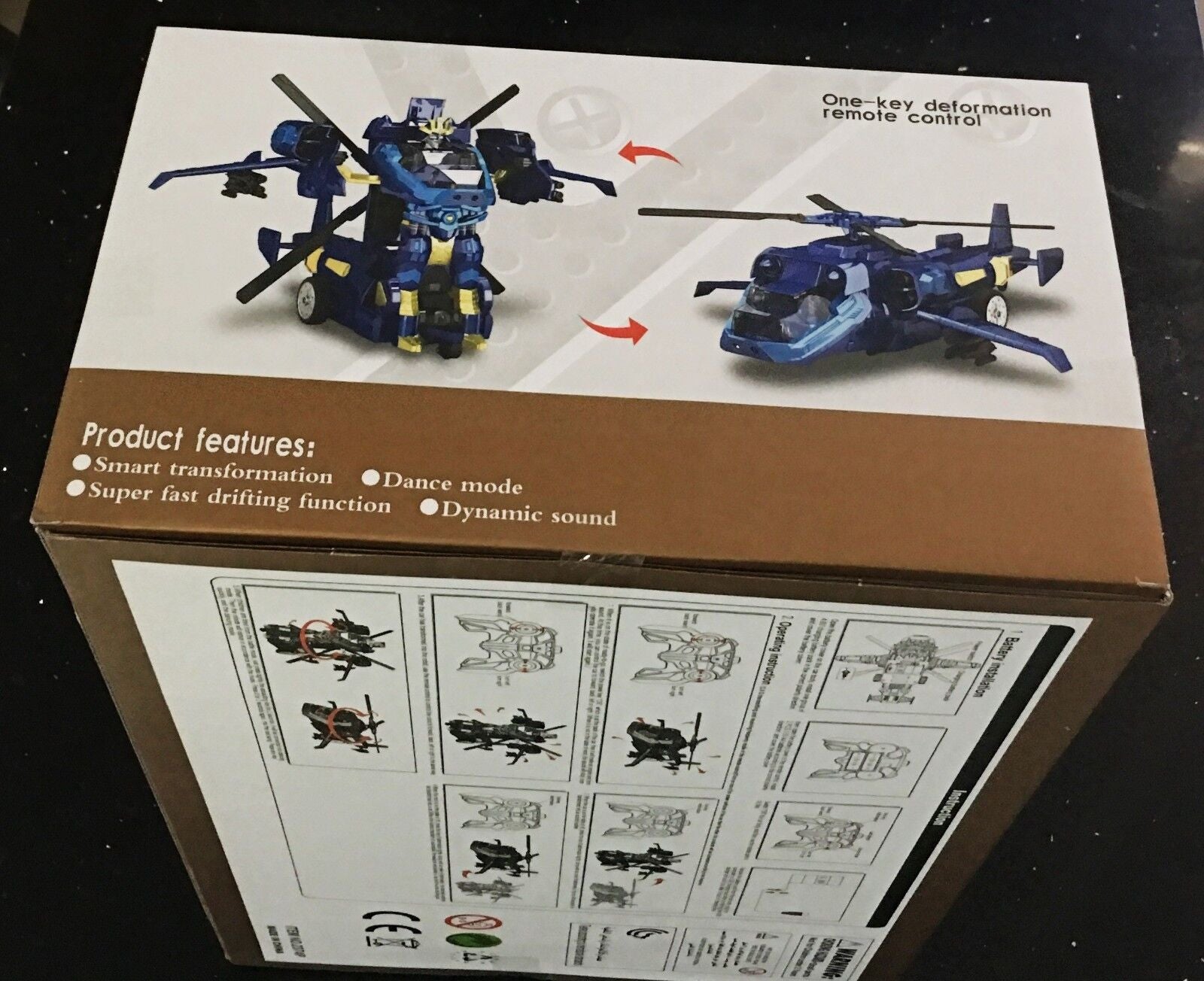 MZ Transforming Plane 2374P RC IR Robot Helicopter Car Race Remote Control Race