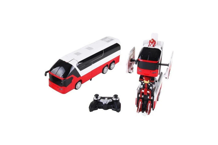 MZ Transforming Toy Bus 2372P RC IR Remote Control Robot Car Race Racing Robot