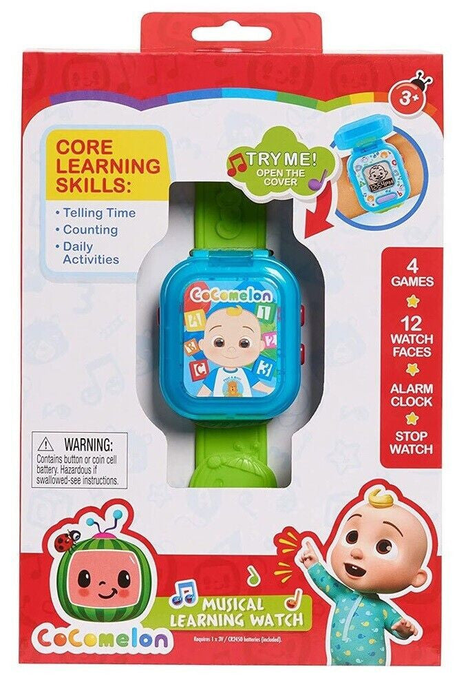 Cocomelon JJ Learning Wrist Watch Ages 3+ New Toy Telling Time Counting Play
