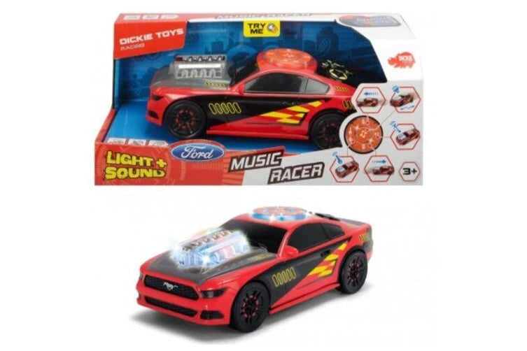 Dickie Toys Music Racer Assorted Car Truck Light and Sound Ages 3+ Toy Race Play