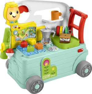 Fisher-Price Laugh & Learn 3-in-1 Camper Push Along Baby Walker Activity Center