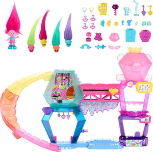 DreamWorks Trolls Band Together Toys Mount Rageous Playset Queen Poppy Doll Play