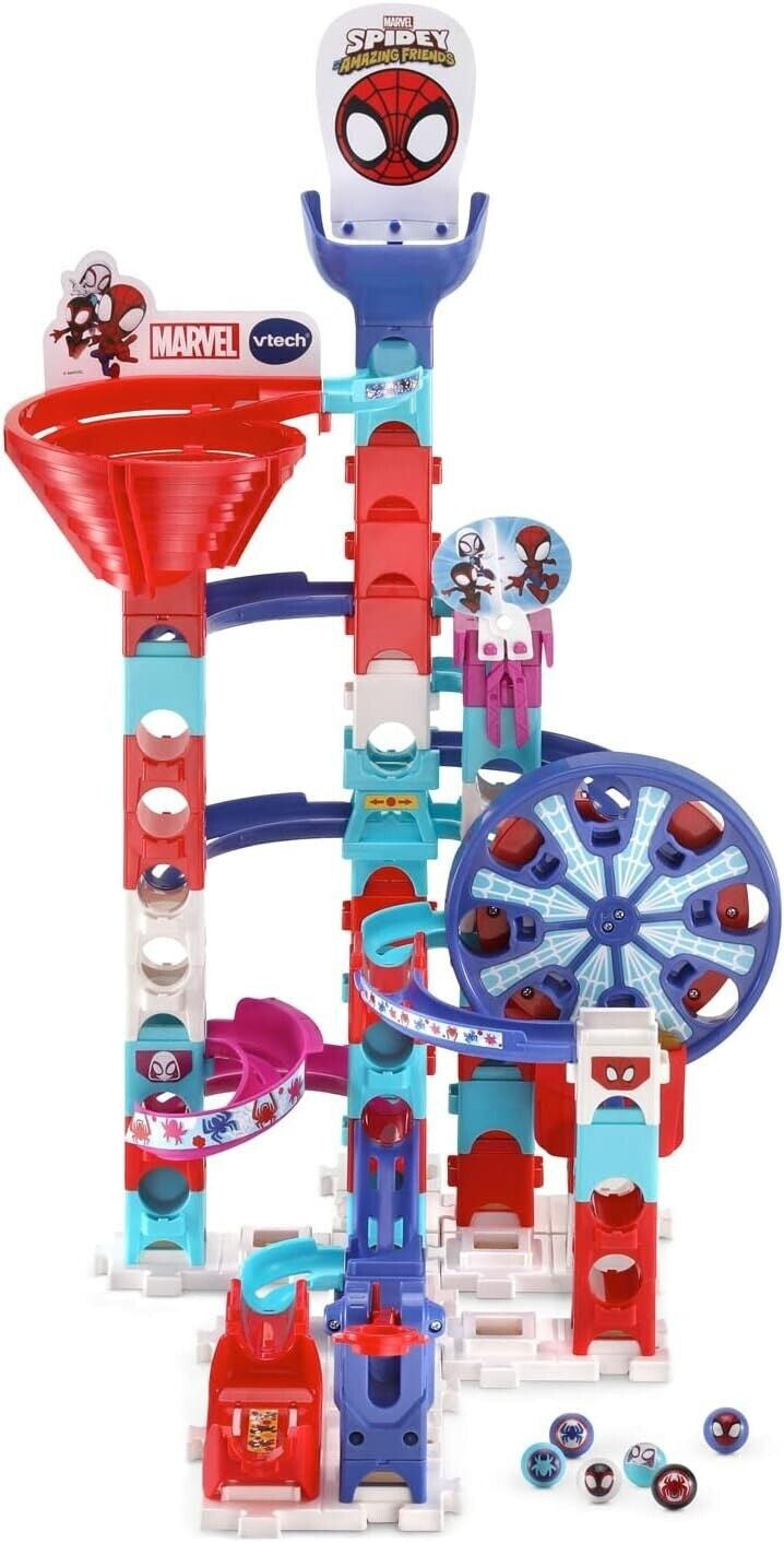 VTech Spidey and His Amazing Friends Marble Rush Go-Spidey-Go Set Spiderman Play