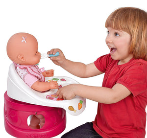 Nenuco Highchair Eat Baby Doll Ages 3+ Toy Girls High Chair Bath Food Highchair