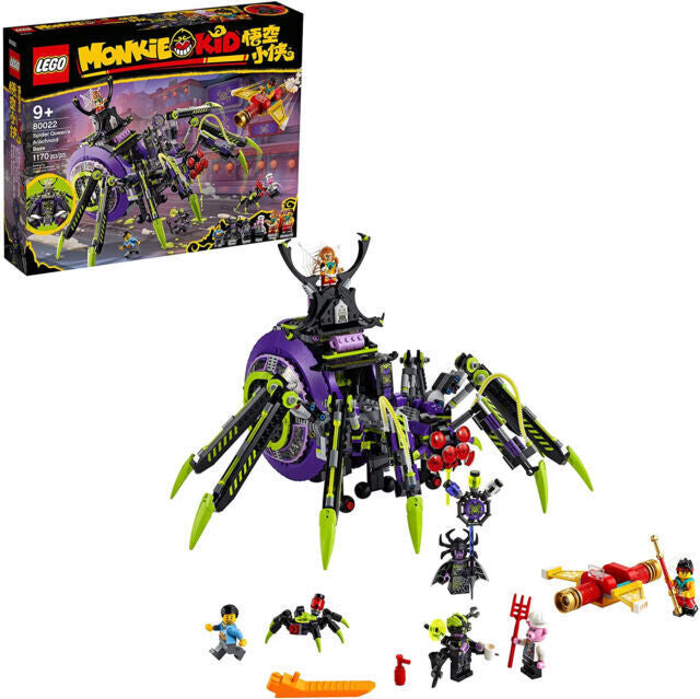 LEGO Monkie Kid Spider Queen Mech Set 80022 Kids Building Toy with 6 Minifigures